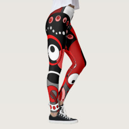 Legging Leggens - Vermelho Geométrico