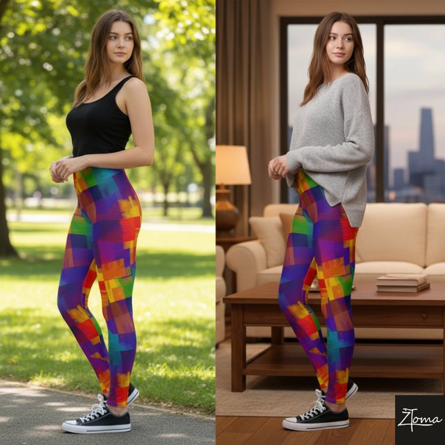 Legging Leggens Vibrantes De Vórtex (Criador carregado)