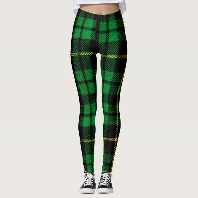 Legging Leggens Xadrezes verdes (Frente)