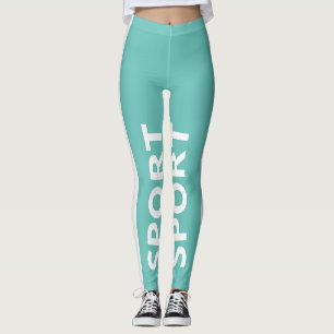 Legging Leggin de Banda Vertical Bicromática da Aquarela d