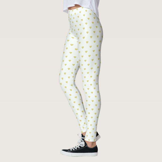 Legging Leggings/Corações Amarelos (Esquerda)
