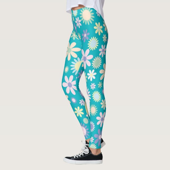 Legging Leggings/Daisies Florais (Esquerda)