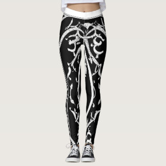Legging Leggings: Elegante rastro gótico