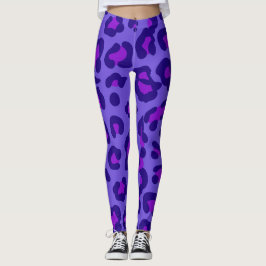 Legging Leggings-leopardo-de-mirtilo