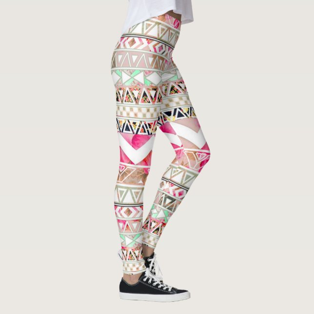 Legging Leggings/Padrão Nativo Americano Aztec (Direita)