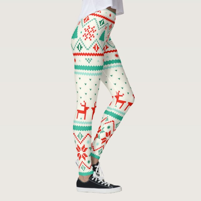 Legging Leggings/Rebeldes e Corações de Natal (Direita)