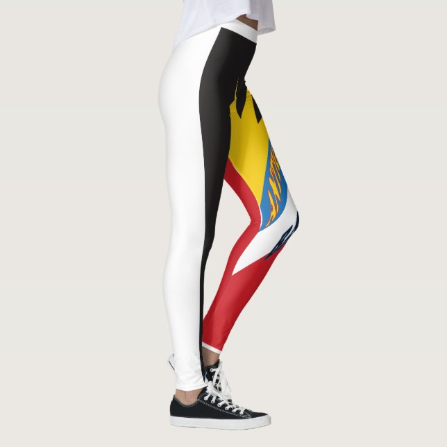Legging Leggins de bandeira Antígua e Barbuda (Direita)
