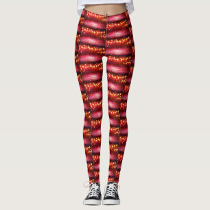 Legging Leggins do Sparkle Vermelho
