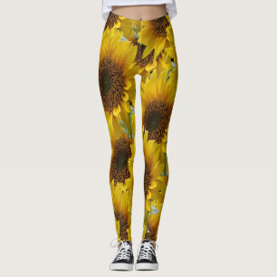 Legging leggins girassóis