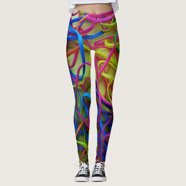 Legging leggins gomas elásticas (Frente)