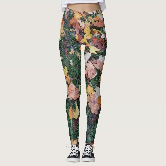 Legging Leggins retrô modernos elegantes abstratos (Frente)