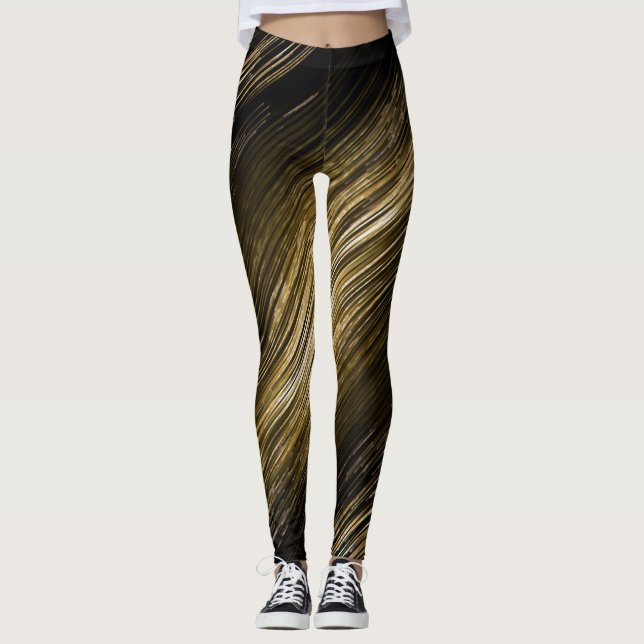 Legging leggins retrorreflectores modernos e elegantes (Frente)