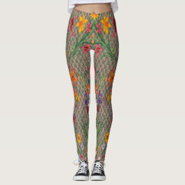 Legging Legings Floral Tropical Fashion design