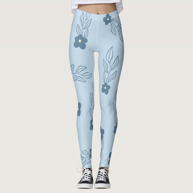LEGGING LEGISLAÇÕES FLORÍVEIS AZUIS (Frente)