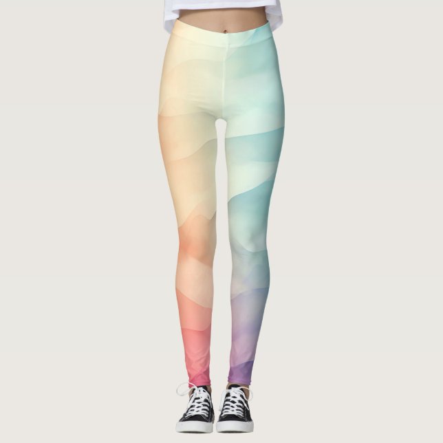 Legging Leguminosas coloridas de Pastel (Frente)
