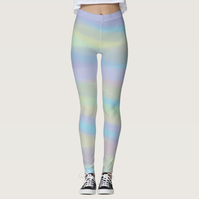 Legging Leguminosas com Cores Misturadas de Pastel (Frente)