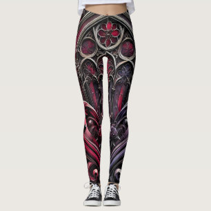 Legging Leguminosas Góticas De Comprimento De Cheio