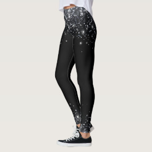 Legging Leguminosas Negras e Silvosas Modernas