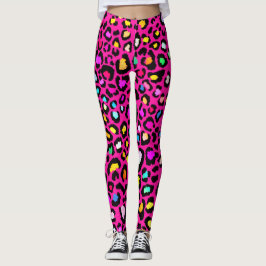 Legging Leguminosas para impressão de leopardo