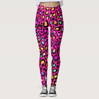 Legging Leguminosas para impressão de leopardo