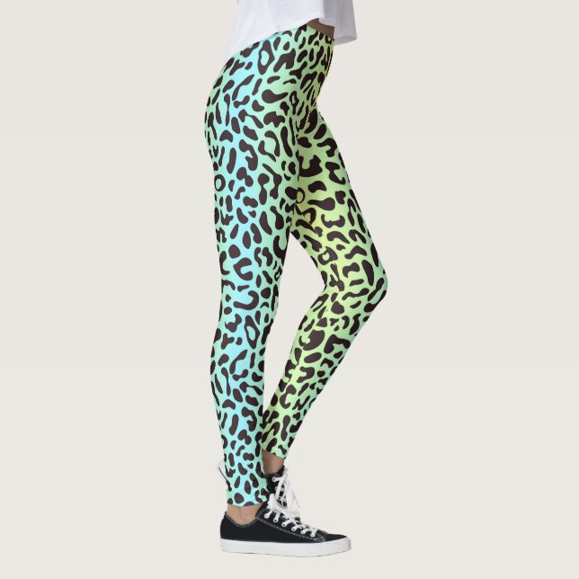 Legging Leguminosas para impressão de leopardo (Direita)