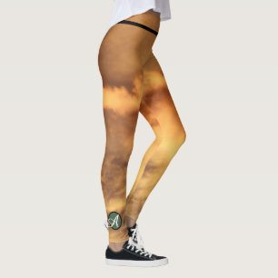 Legging Leguminosas Personalizadas - NUVENS INICIAIS E DOU