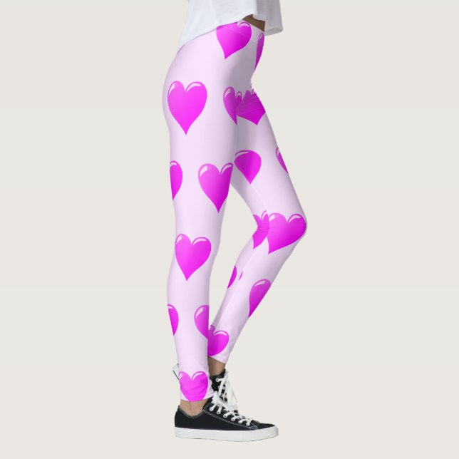 Legging Leguminosas roxas com Corações - Escolha Cor (Direita)