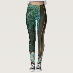 Legging Leitura de presente de trabalho de arte