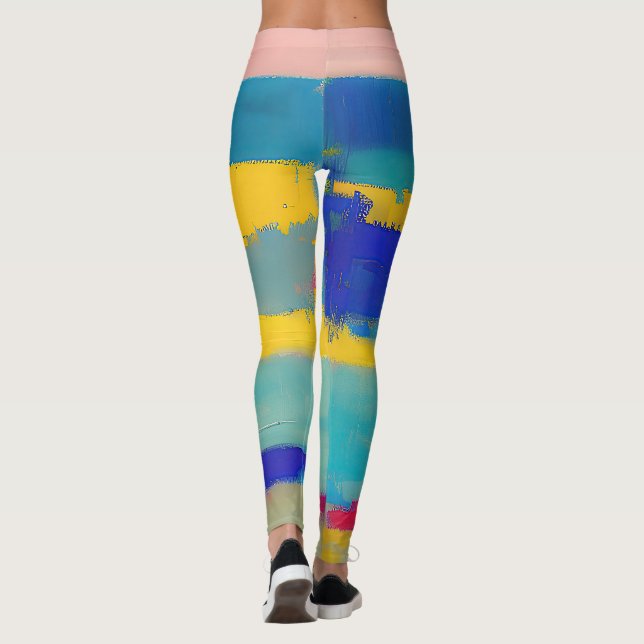 Legging "Lemonade Lullaby" Arte Abstrata (Verso)