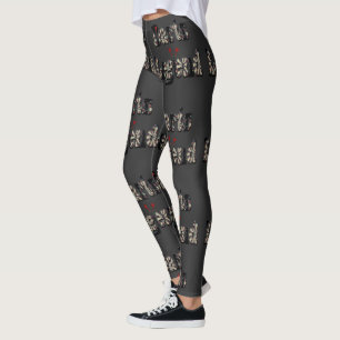 Legging Lenda De Dardos É A Palavra.