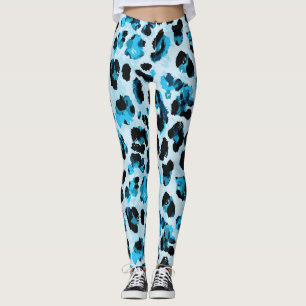 Legging Leopard Cheetah Skin: Watercolor Vintage Tie Dye