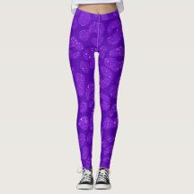 Leopardo animal moderno brilho roxo