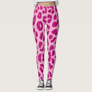 Legging Leopardo das Halloween Imprime Escuro e Rosas clar