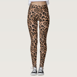 Legging Leopardo - impressão de animais com impressão