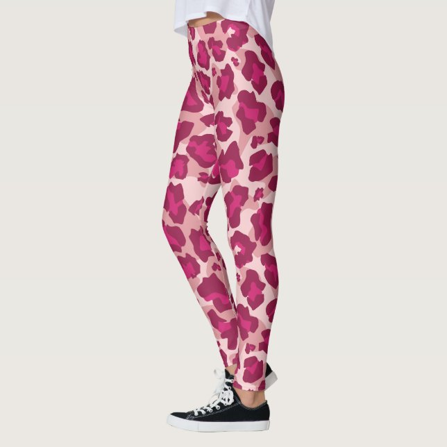 Legging Leopardo rosa e vermelho (Esquerda)