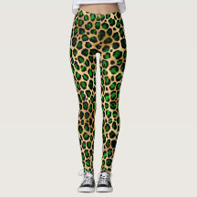 Leopardo Verde e Dourado