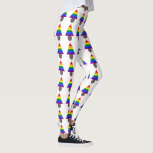 Legging Lésbicas Rainbow Christmas Tree and Presents