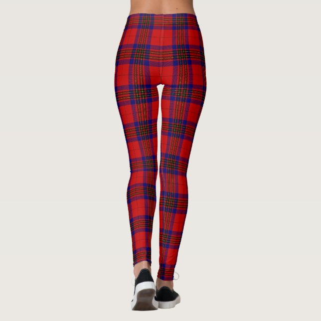 Legging Leslie tartan xadrez azul roxa (Verso)