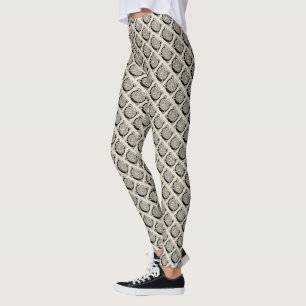 Legging Letra C Vintage Celtic Knot Monograma