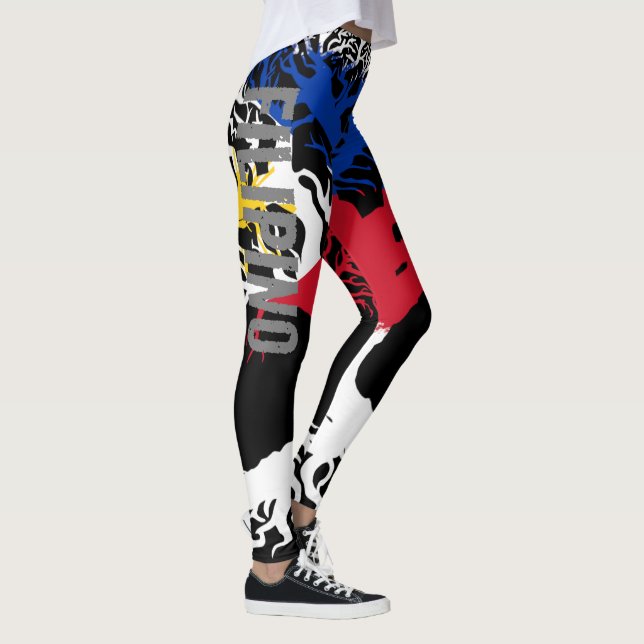 Legging Letra da Cinza das RAÍZES FILIPINO (Direita)