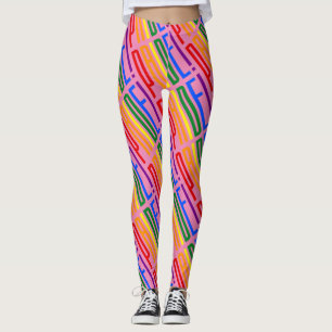 Legging LGBT Orgulho Amor Igualdade Arco-Íris Legenda