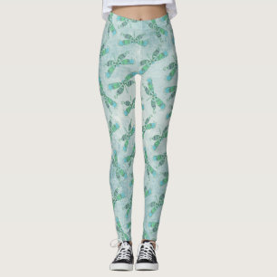 Legging Libélulas de Boho no azul