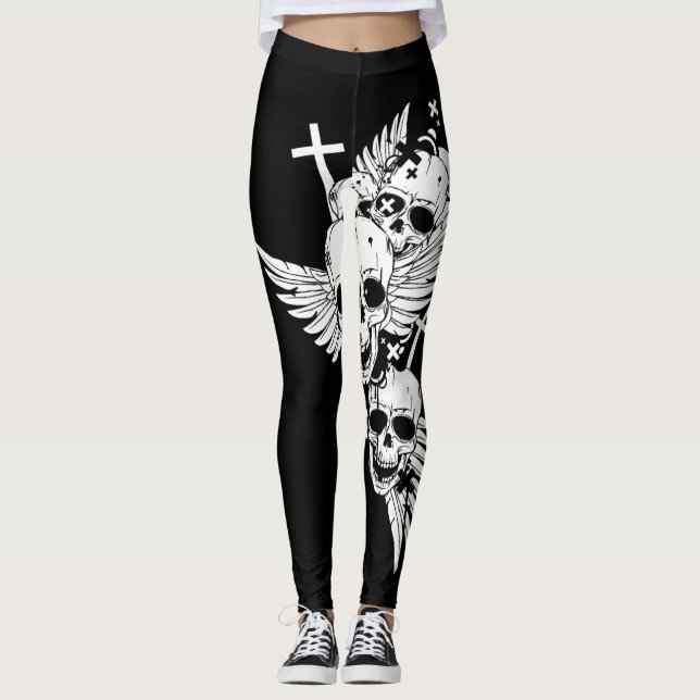 Legging Liberdade B&W (Frente)
