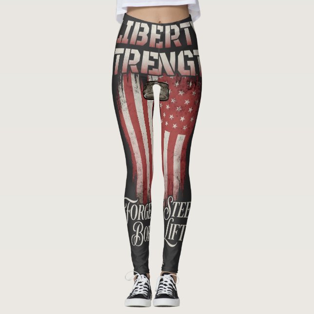 Legging Liberdade Força Forjada em Aço | American Iron Ath (Frente)