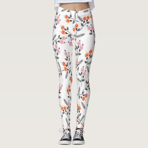 Legging Liberty Florals: bordado com títulos à mão