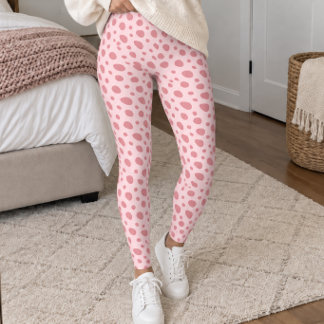 Legging Light Pink Dalmatian Spots