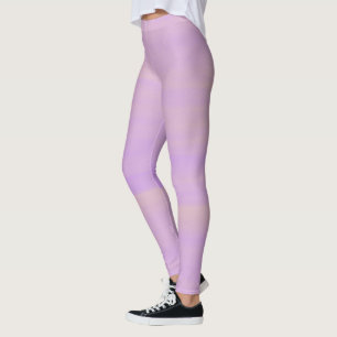 Legging Lilac e Brushstrokes bege da aguarela