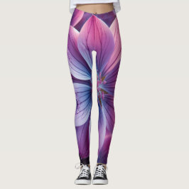 Legging Lilac Floral Purple e Rosa