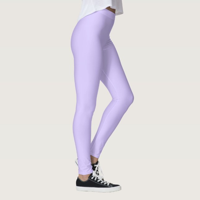 Legging Lilac Sonha Cor Sólida | Elegante Clássico (Direita)