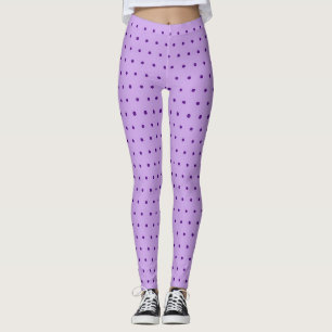 Legging Lilás Roxo Lavanda Delicioso de Bolinhas 